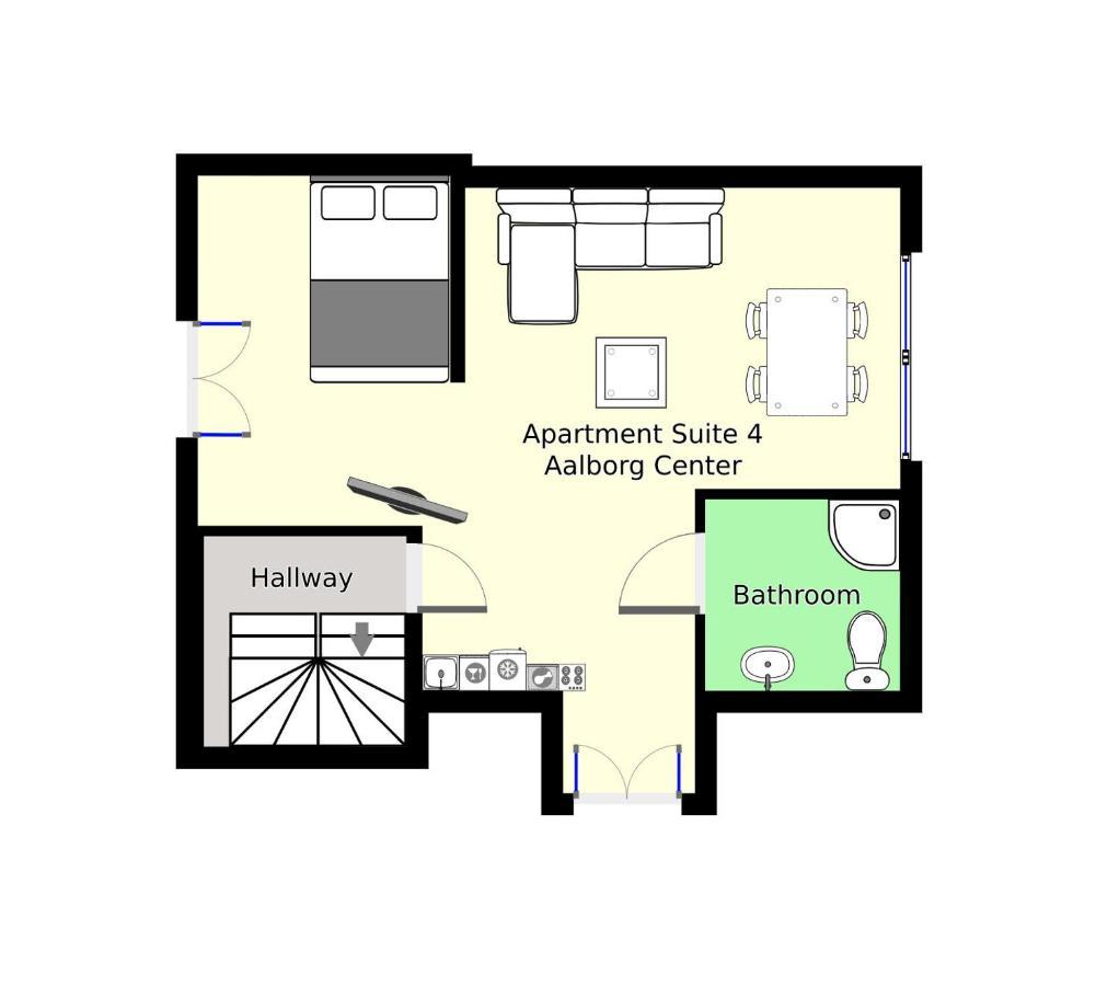 Aday - Apartment Suite 4 Aalborg Center Exterior foto
